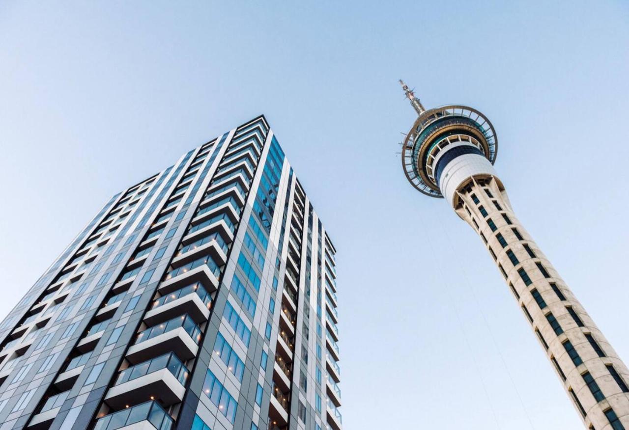 Modern 2 Bedroom Apartment 1 Minute To Skytower Auckland Kültér fotó